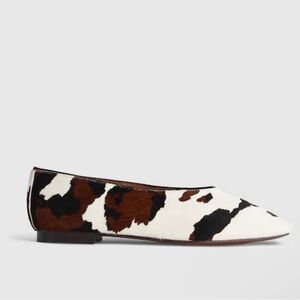 Madewell Mylie Ballet Flat in cow print